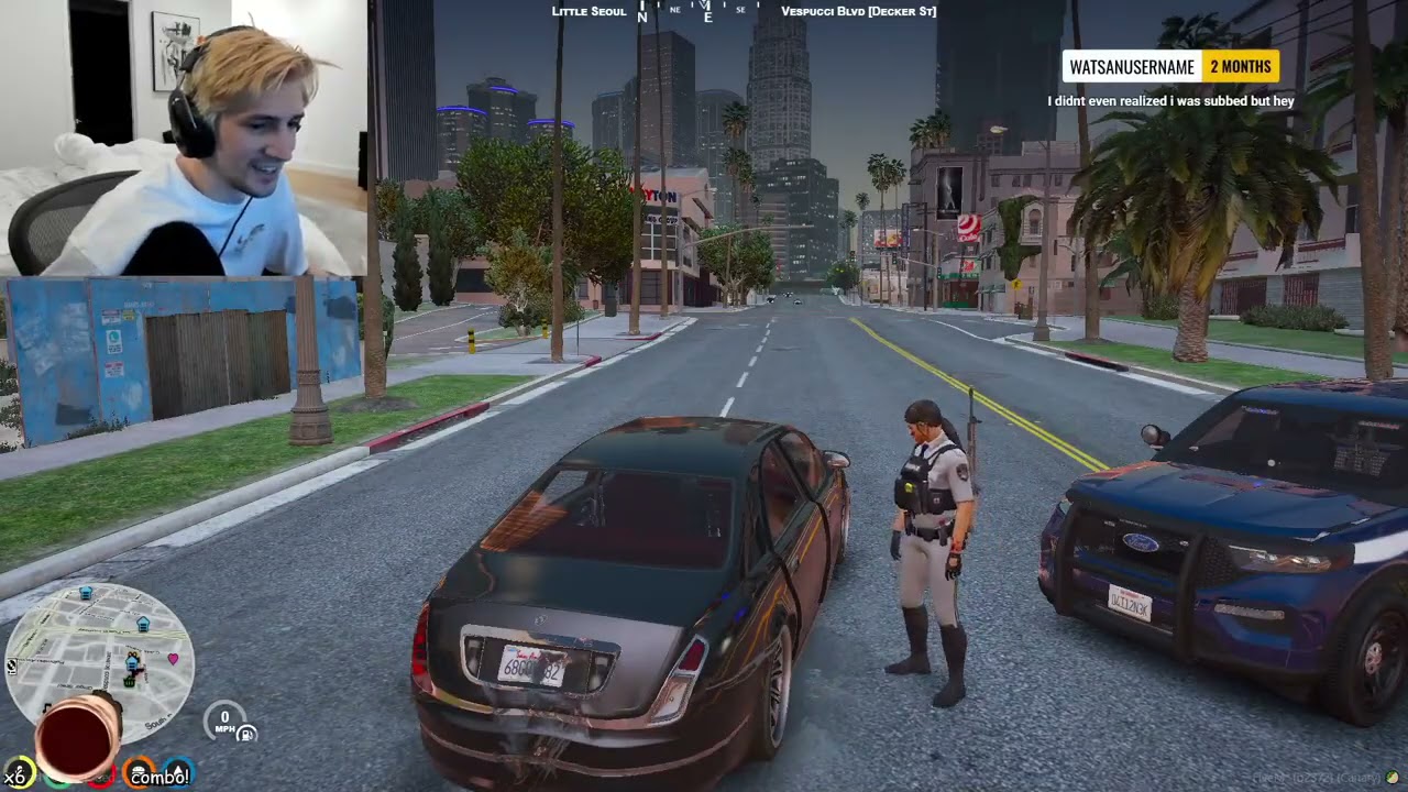 XQC Hits Adept Head On (Both POV)  | NOPIXEL