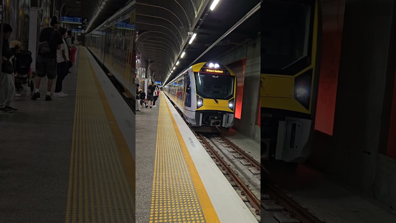 Auckland metro train arriving at station #nz  #train