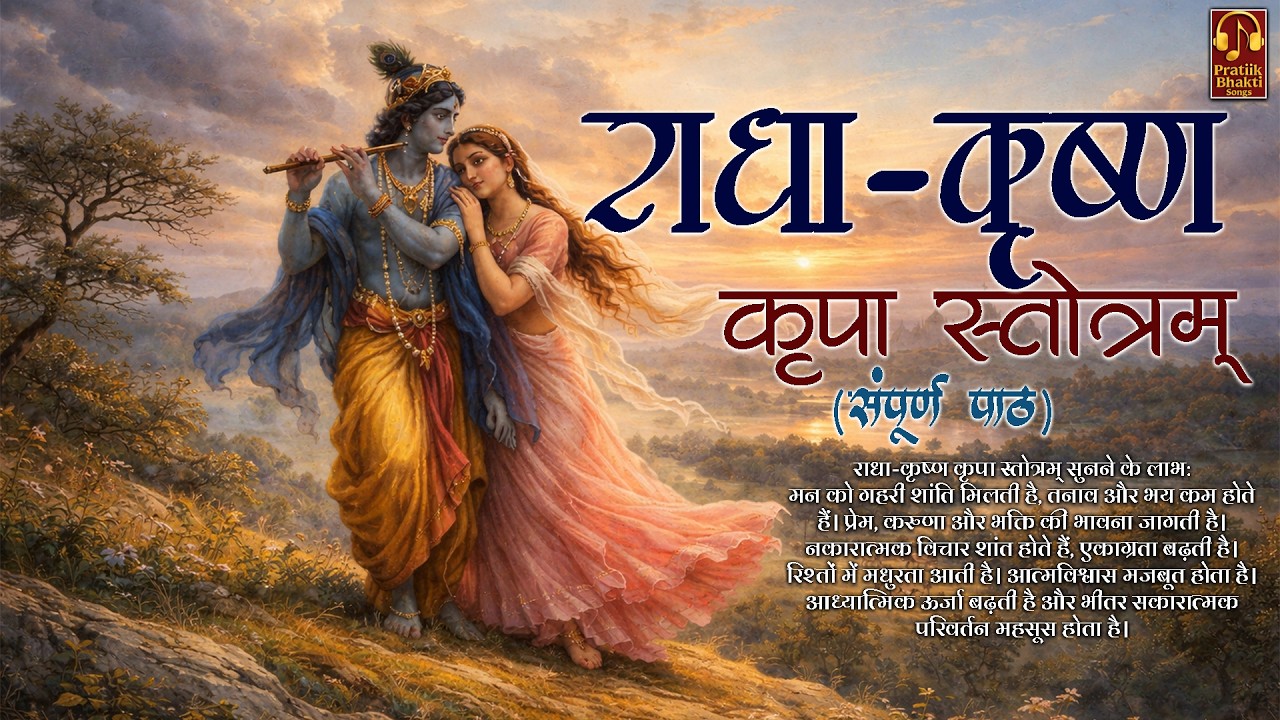 राधा कृष्ण कृपा स्तोत्रम् | Sanskrit Devotional Bhajan 2026 | Powerful Radha Madhav Prayer Song