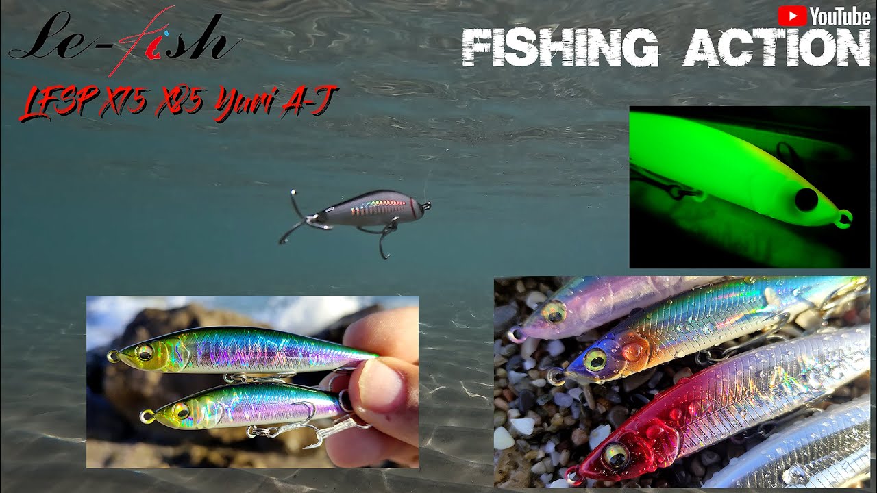 LE-FISH LFSP X75 X85 Yuri A-J Sinking Pencil Show & Test