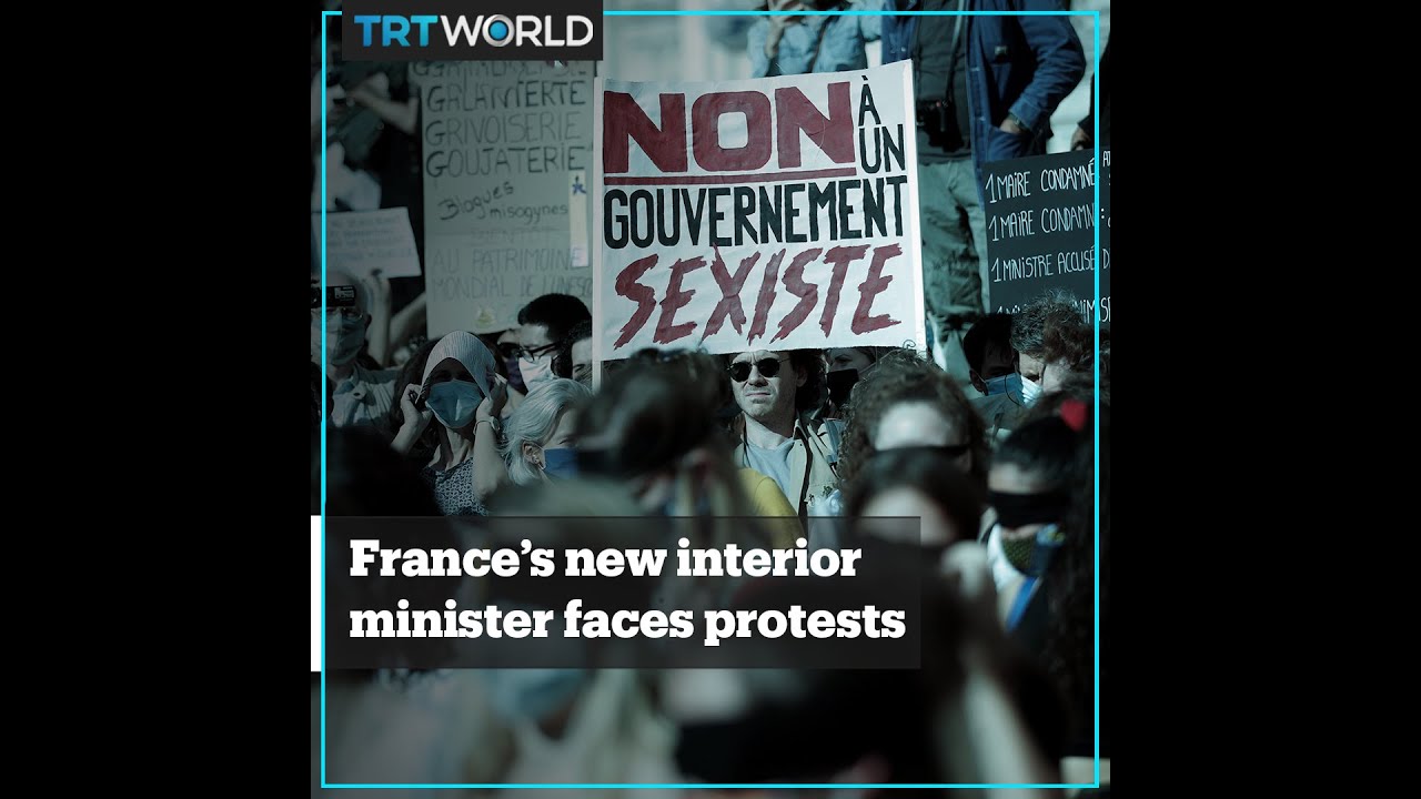 France&rsquo;s new interior minister faces protests over rape accusations