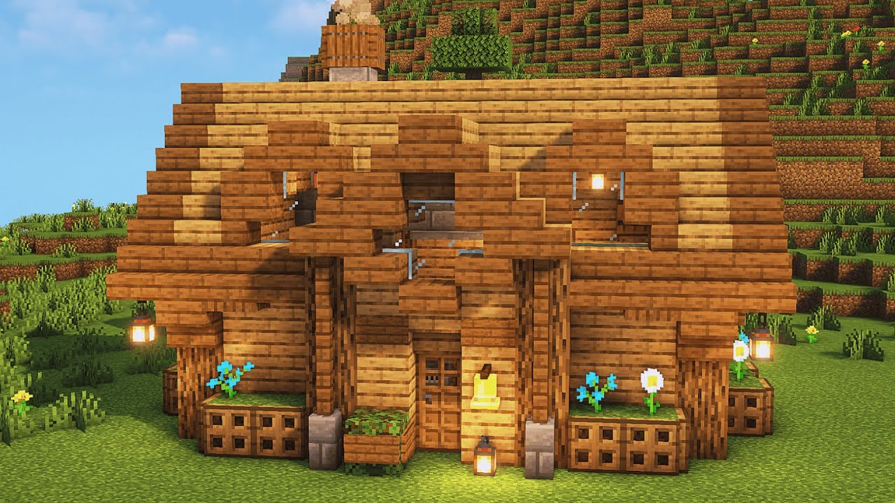 Minecraft: How To Build a Simple Oak House | TUTORIAL