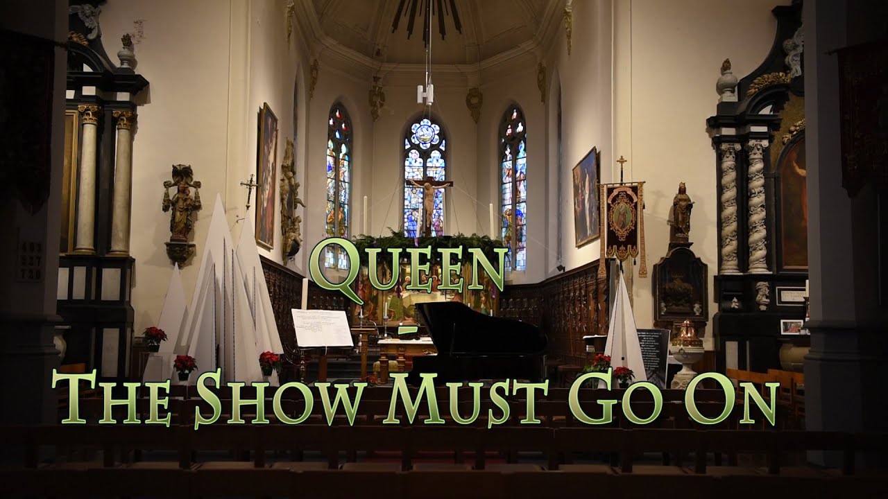 Queen - The Show Must Go On (cover on grand piano in a church)