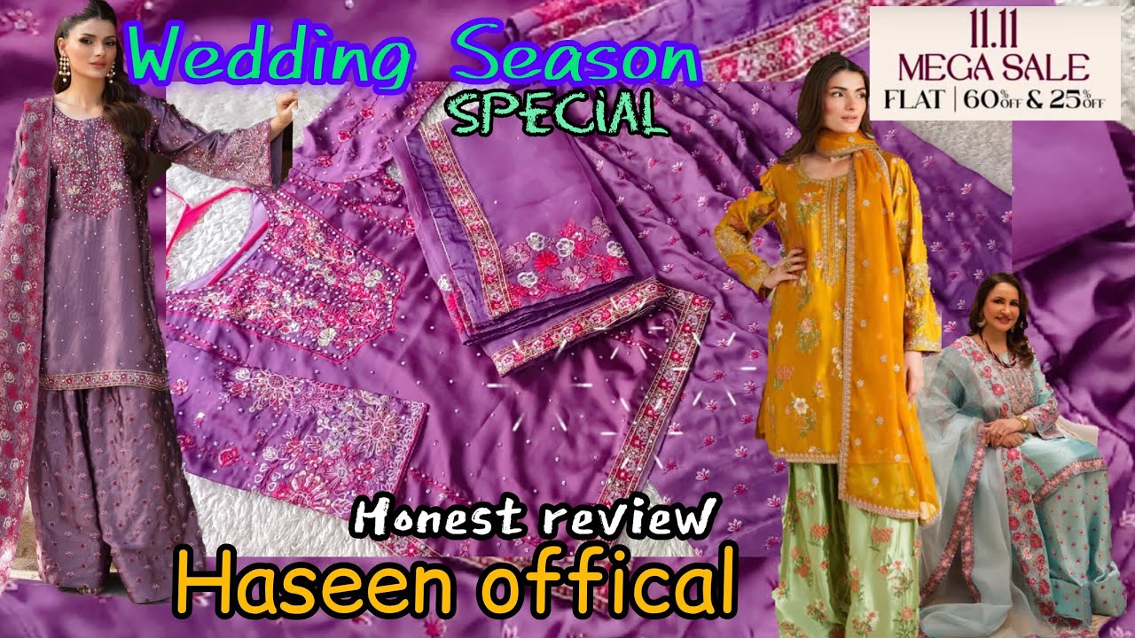Haseen official dresses honest review / 11.11 Mega sale / Stylist ready to wear wedding suits 