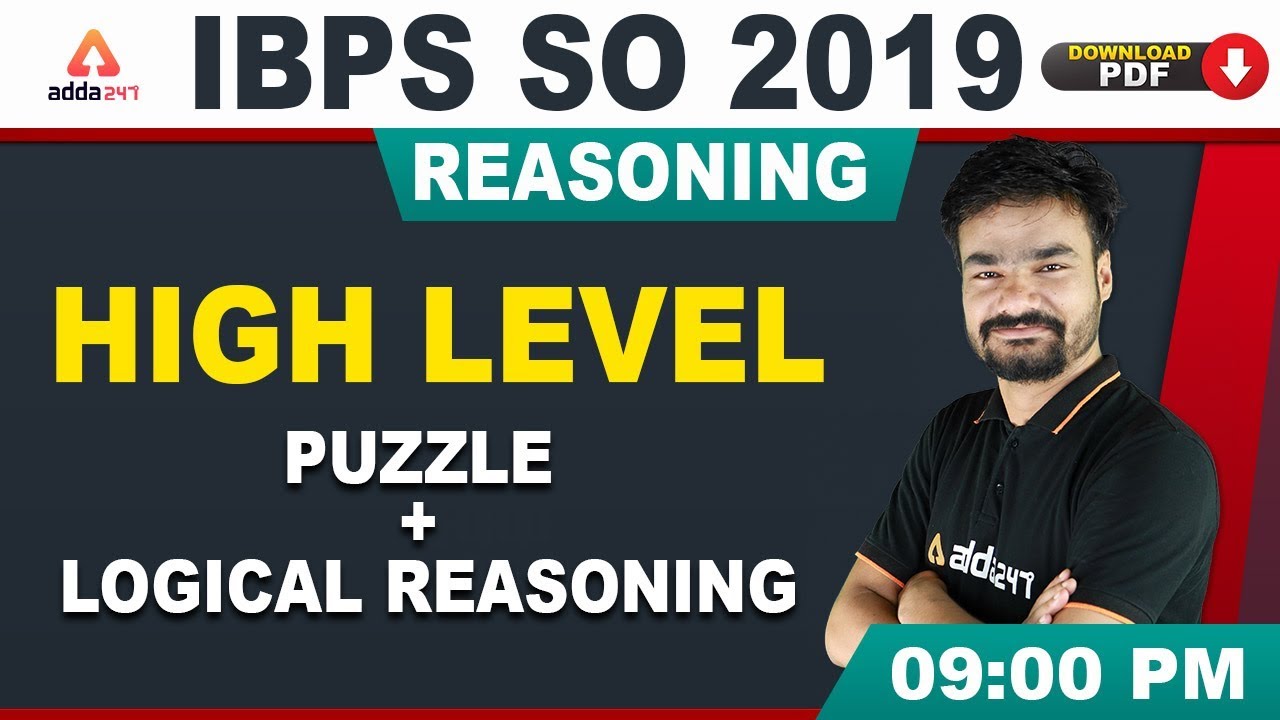 IBPS SO 2019 | Reasoning | High level Puzzle + Logical Reasoning