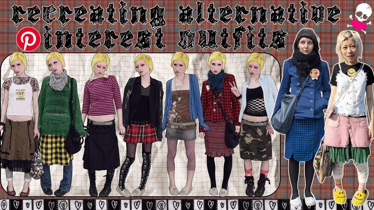 RECREATING ALTERNATIVE PINTEREST OUTFITS FOR FALL/WINTER | alternative fall/winter outfit inspo