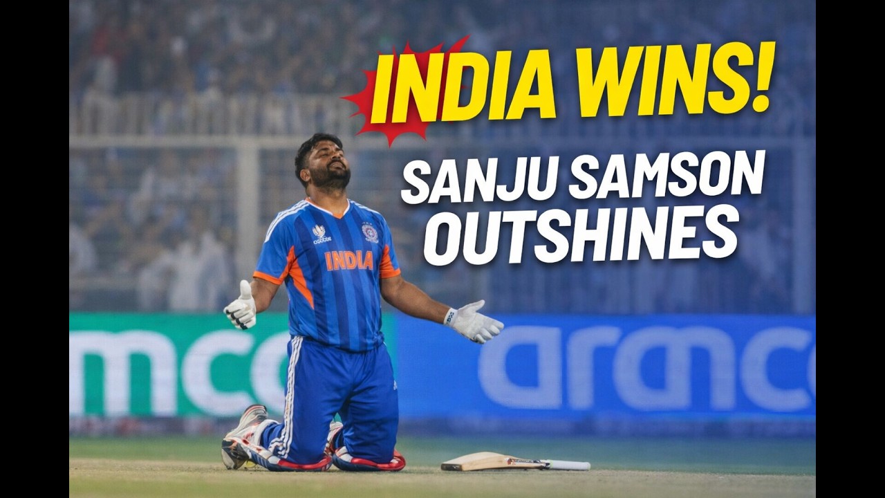 India Wins! SANJU SAMPSON OUTSHINES