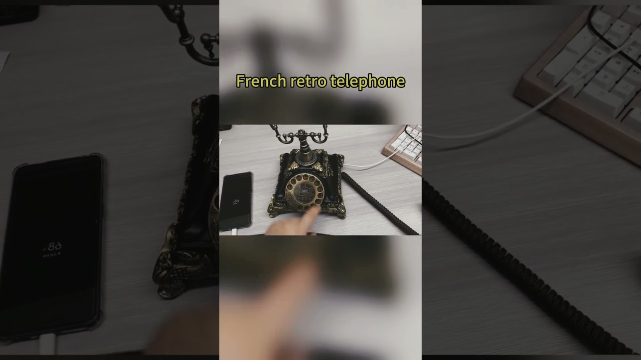 French retro telephone #classicstyle #alexa #techretro #telephone #smartphone  #retrodecor