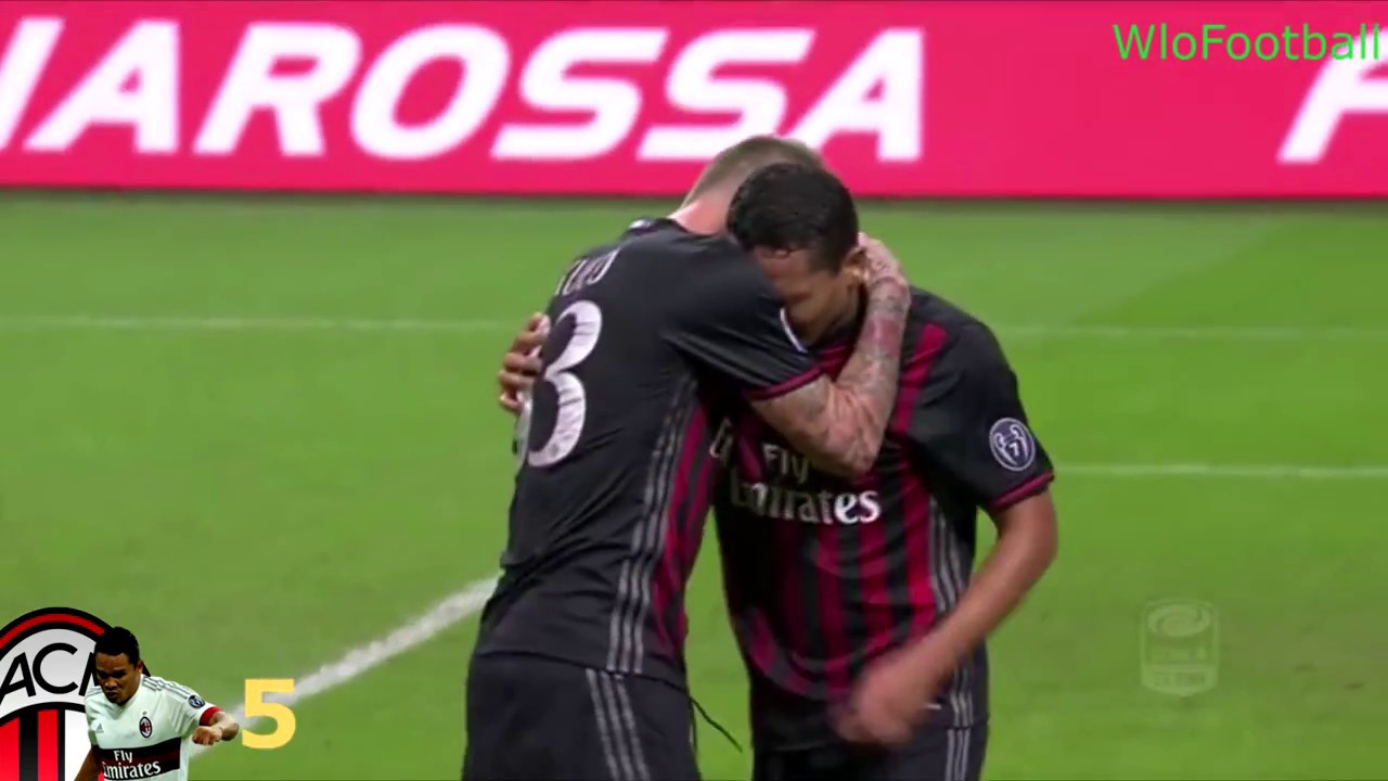 Tutti i 13 gol di Carlos Bacca al Milan - Serie A 2016/2017 ᴴᴰ