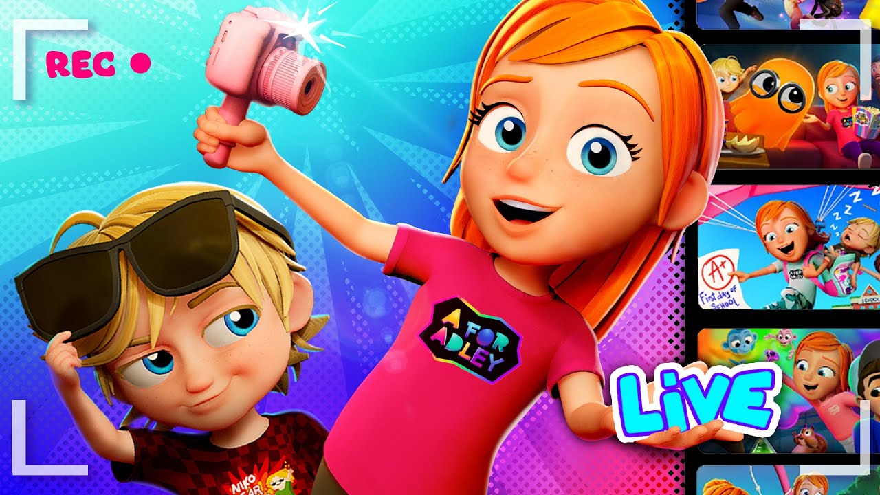 ADLEY CARTOONS LiVE 🔴  watch our FAVORiTE family cartoons with MONKEY BUDDiES all day 24/7