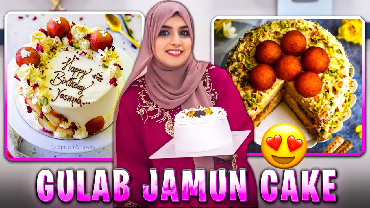Gulab Jamun Cake 🤌🏻| New Flavour Cake 😍| Dessert Cake | HKR Recipe ❤️