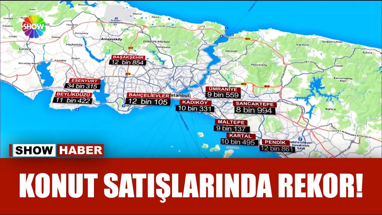 İşte en çok konut satılan ilçeler