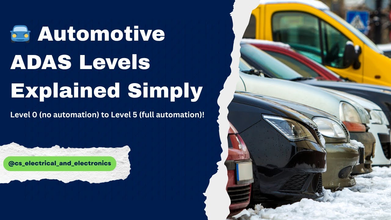 🚘 Automotive ADAS Levels Explained Simply | From Level 0 To Level 5 | ADAS Technology | Automotive