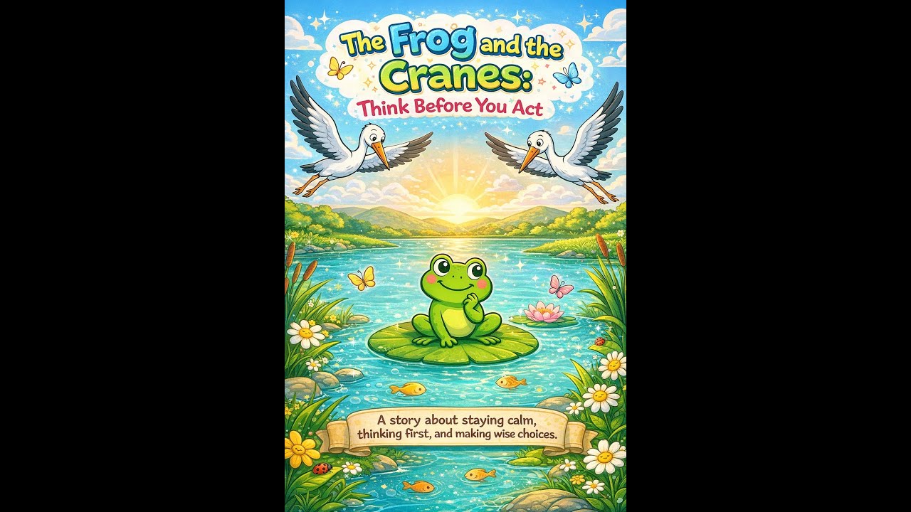 Frog and the Cranes: Think Before You Act  @Grandmas Tales Treasures #bedtimestories #lifelessons