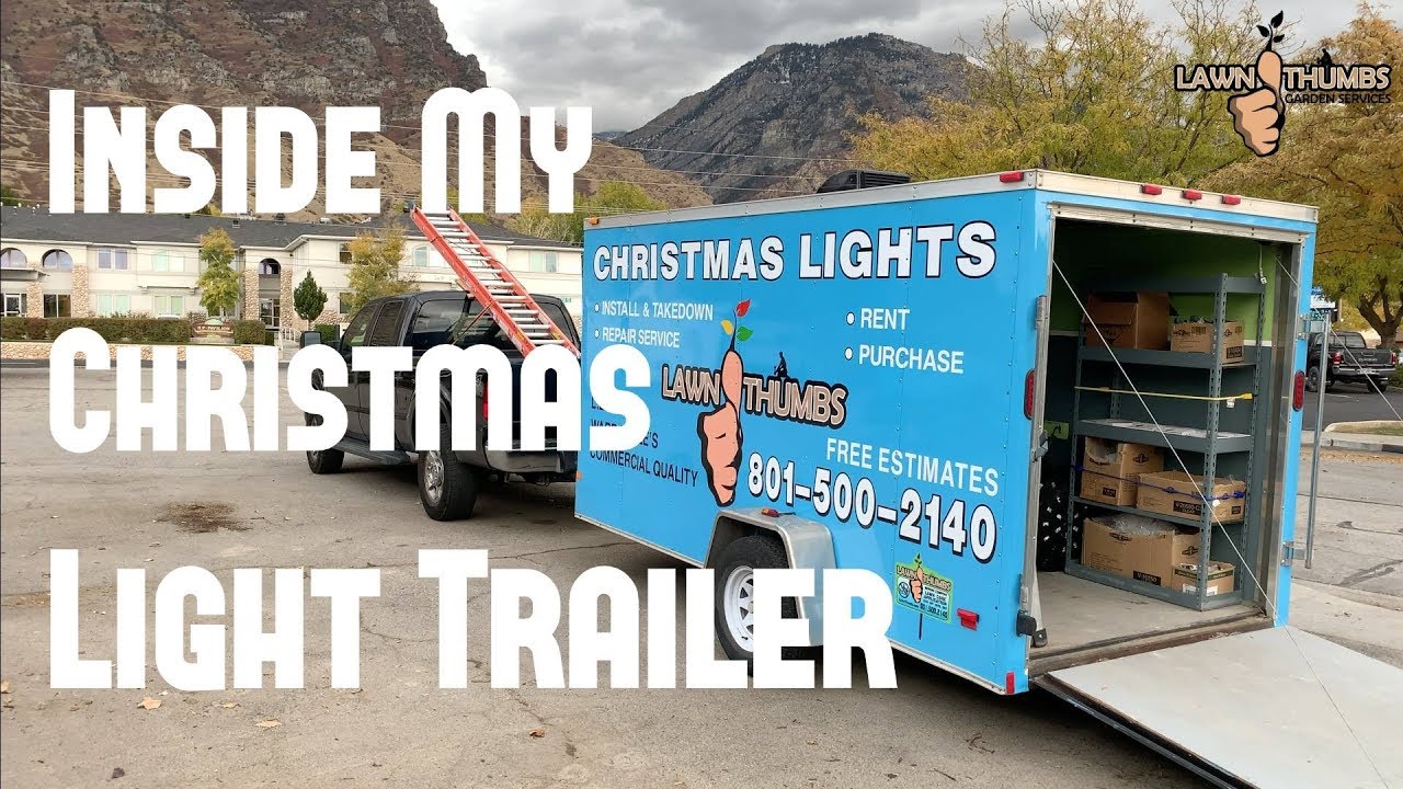 Inside My Christmas Light Trailer!