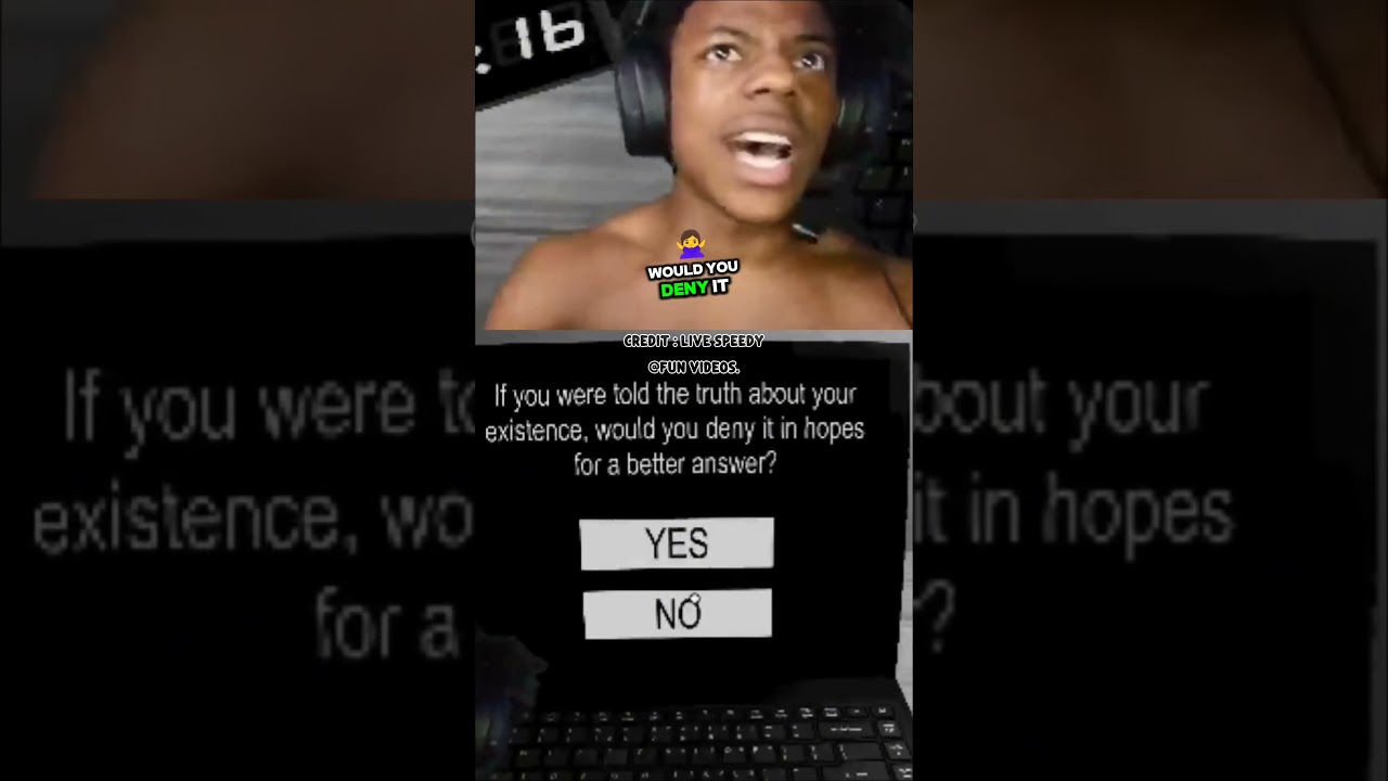 momen kocak dan lucu ishowspeed ketika bermain game horor 