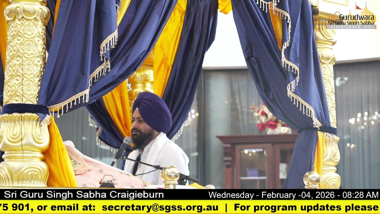 Live from Gurdwara Sri Guru Singh Sabha Craigieburn (Australia)