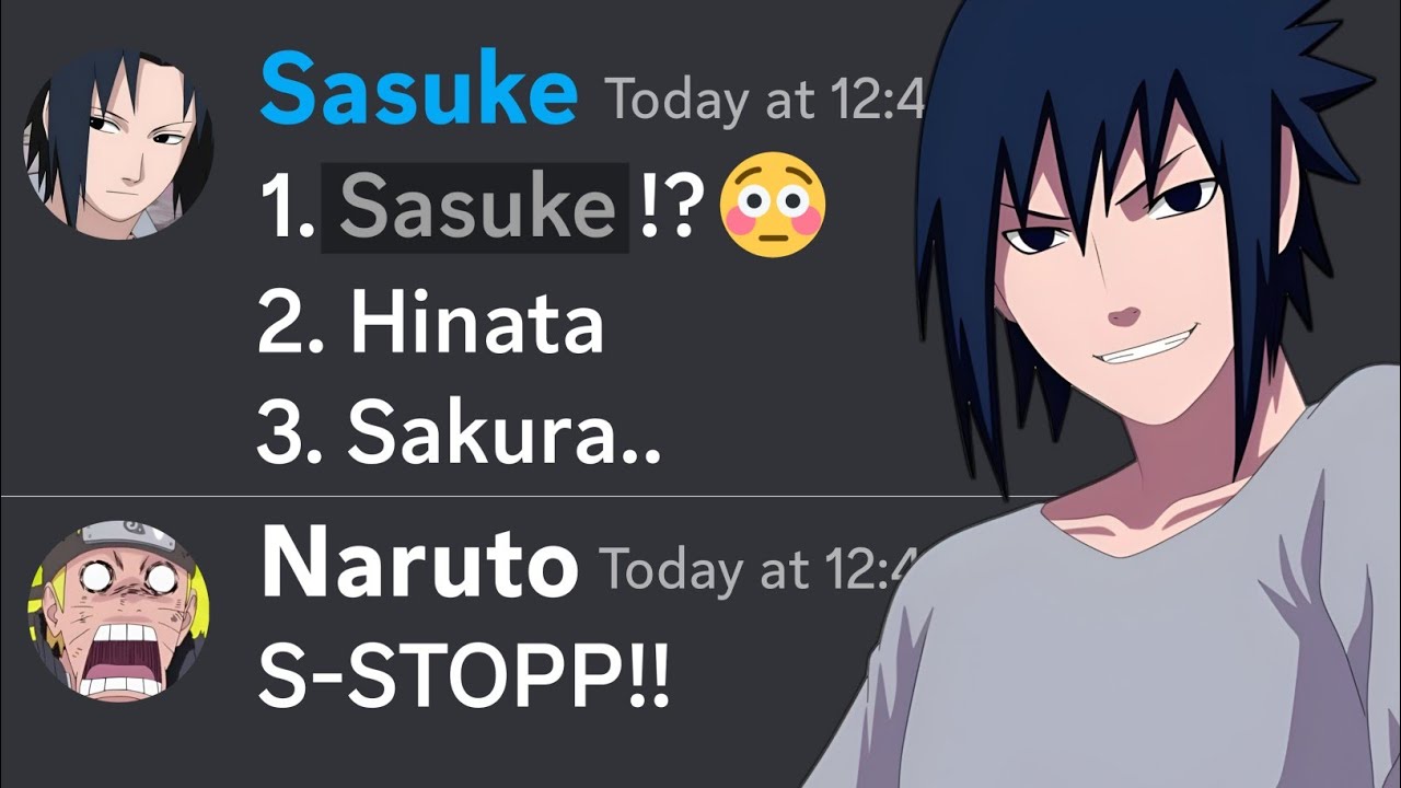 If Sasuke Found Naruto's Waifu List...