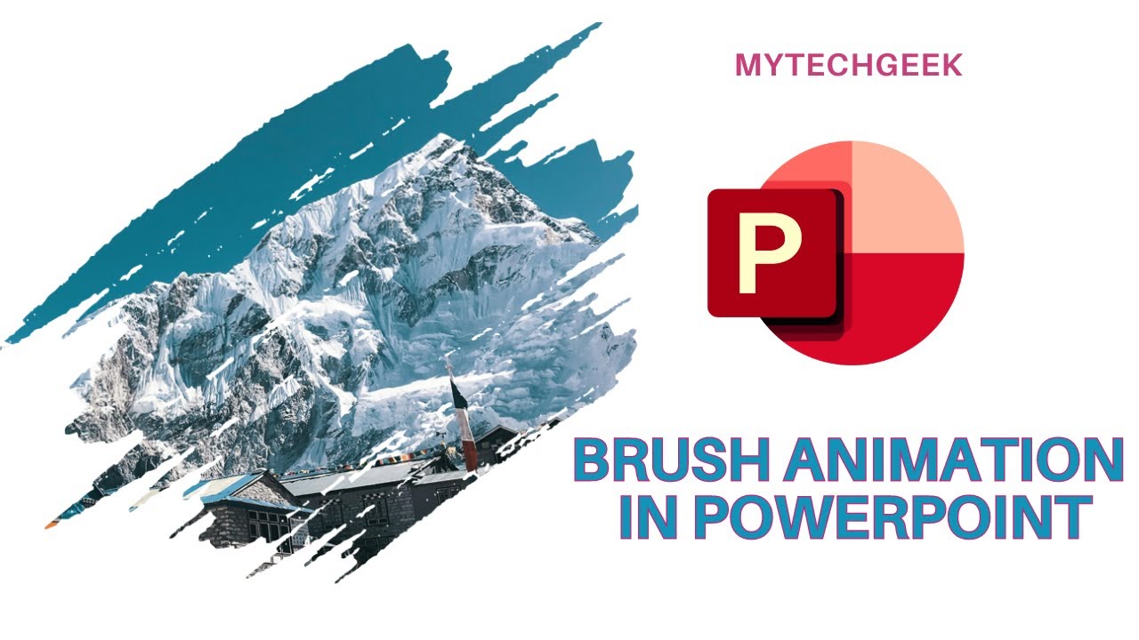How to create Professional PowerPoint Slide -  Brush Animation | Brush Stroke