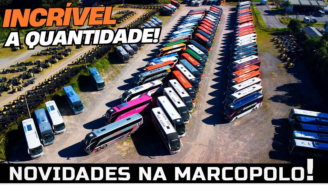 CENTENAS DE ÔNIBUS NOVOS NA FÁBRICA DA MARCOPOLO - O MARCOPOLO G8 DOUBLE DECKER ESTÁ DOMINANDO TUDO