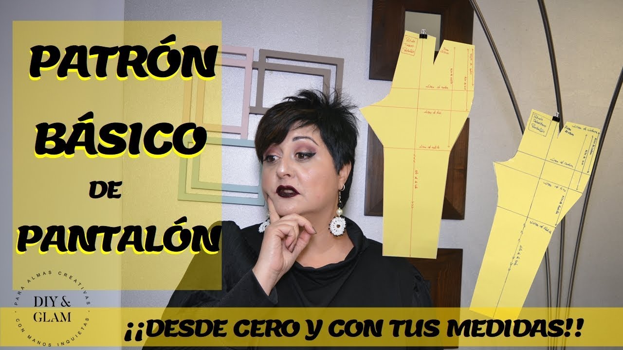 Patrón básico de pantalón con tus medidas