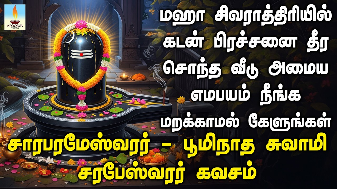 மஹா சிவராத்திரியில் சாரபரமேஸ்வரர், பூமிநாத சுவாமி, சரபேஸ்வரர் கவசம் கேளுங்கள் | Apoorva Video