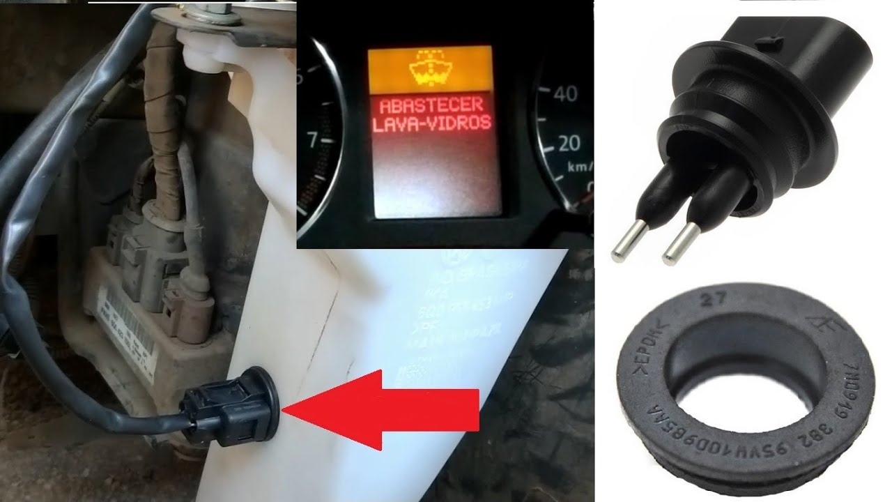 Instalando sensor de nível do liquido do reservatório do lavador de para-brisa VW Polo 9n 9n3 9n4