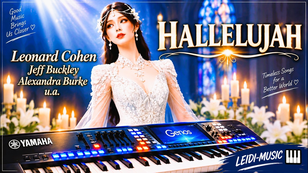 Hallelujah – Leonard Cohen u.a. – Instrumental - Live mit Yamaha Keyboard GENOS von LEIDI-MUSIC.