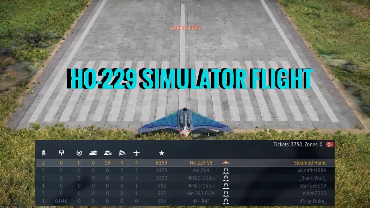 Ho-229 Being A Scoreboard Menace In Simulator Battle
