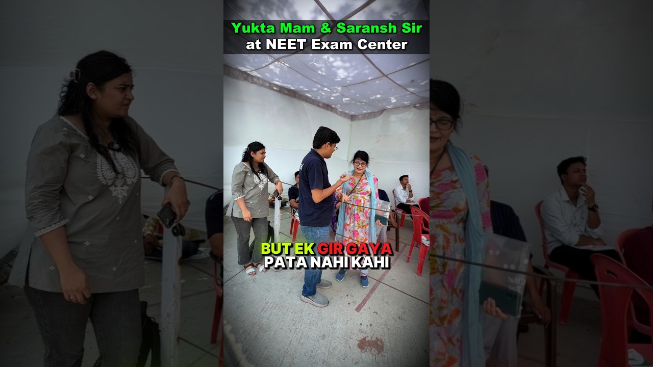 Yukta Ma'am at NEET 2026 Exam Center 🔥 Shocking Reaction 😱 #esaral #neet2026 #neet #yt