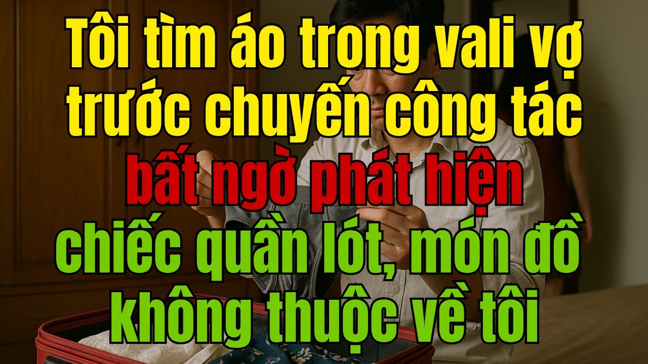 Mở vali vợ trước chuyến công tác – Tôi phát hiện bí mật đau đớn nhất đời mình...