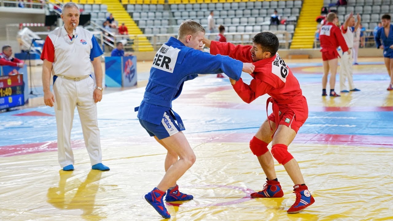 European Youth and Junior SAMBO Championships 2019. Day 3. Mat 1