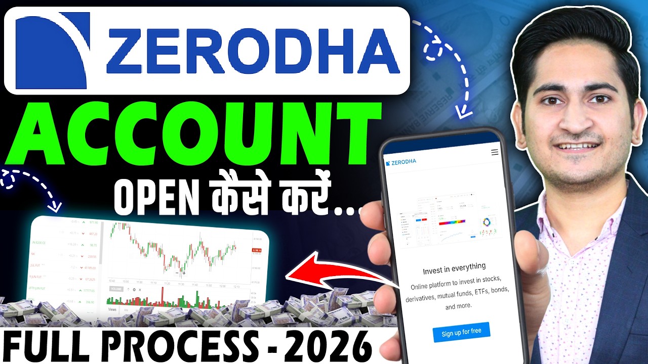 Zerodha Account Opening, How to Open Demat Account in Zerodha,  Zerodha Demat Account Opening Online