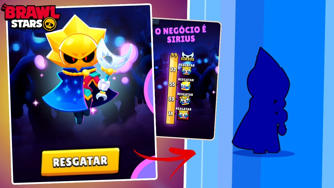 CONSEGUI! LIBEREI o NOVO BRAWLER SIRIUS de GRAÇA no BRAWL STARS!