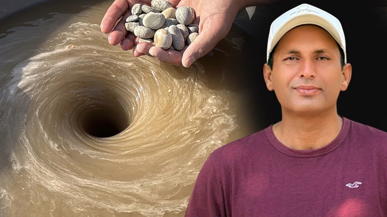 Relaxing whirlpool hole | Beautiful place | How to make Mud Whirlpool 😍😍 | 5