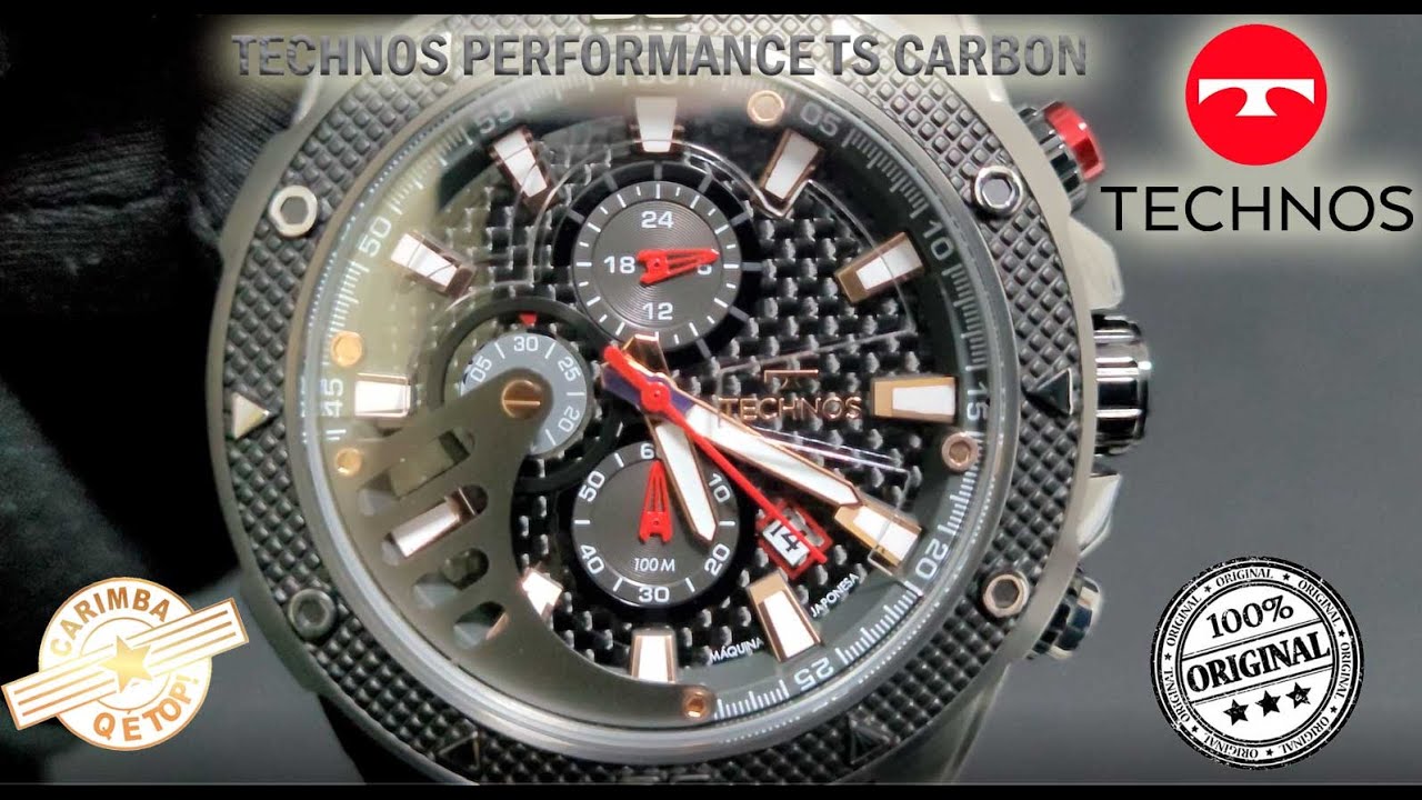 Relógio TECHNOS Masculino Performance TS Carbon JS15FS/2P