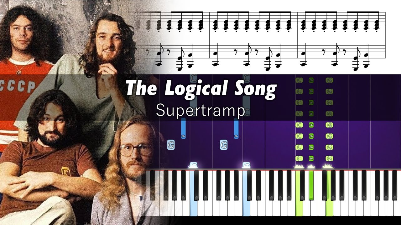 Supertramp - The Logical Song - Accurate Piano Tutorial with Sheet Music