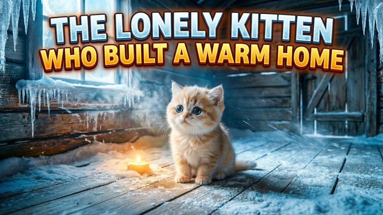 THE LONELY KITTEN WHO BUILD A WARM HOME