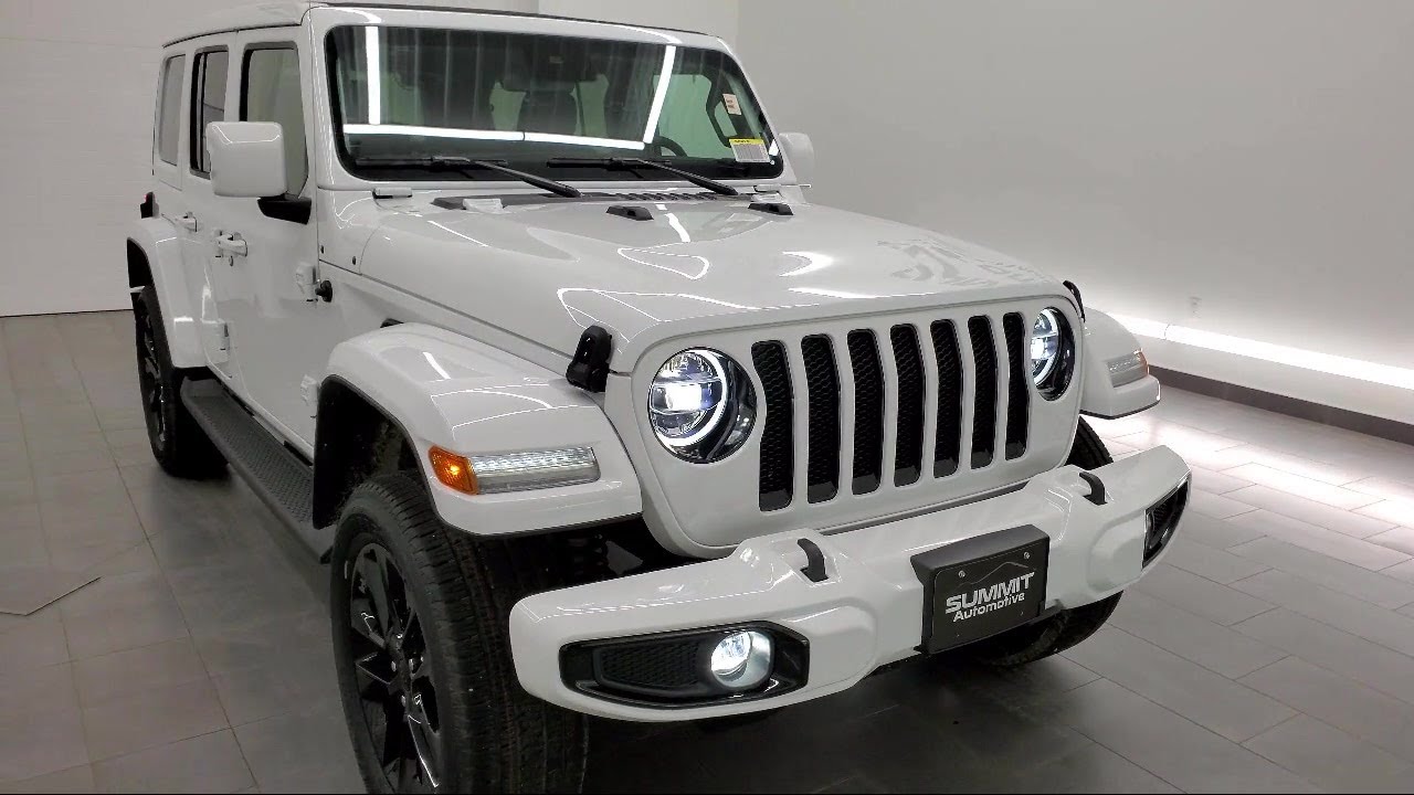 2021 Jeep Wrangler Unlimited Sahara High Altitude Bright White Clearcoat New. walk around for sale i