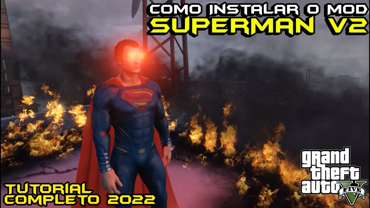 Como Baixar e Instalar o Mod Superman V2 do JulioNIB! (GTA 5 Ultimate Superman script mod) 2022