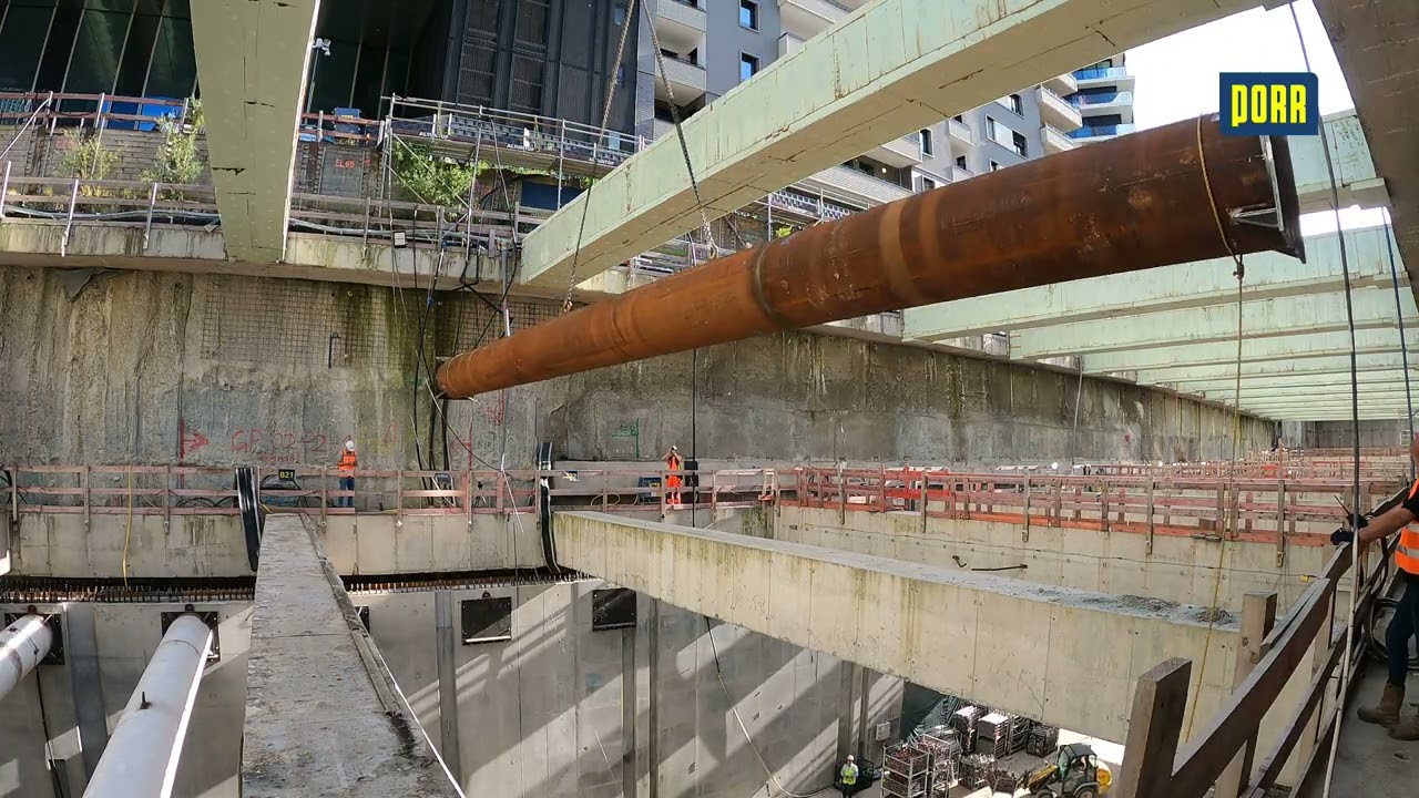 Verlängerung U5 Europaviertel:🏗️ Filigrane Choreo für Heavy Metal #HomeOfConstruction