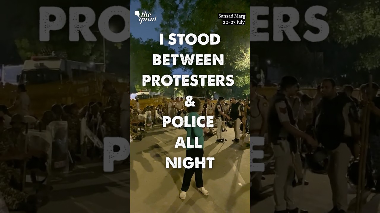 CJP Protest: We Stood Between the Police and Protesters All Night | The Quint