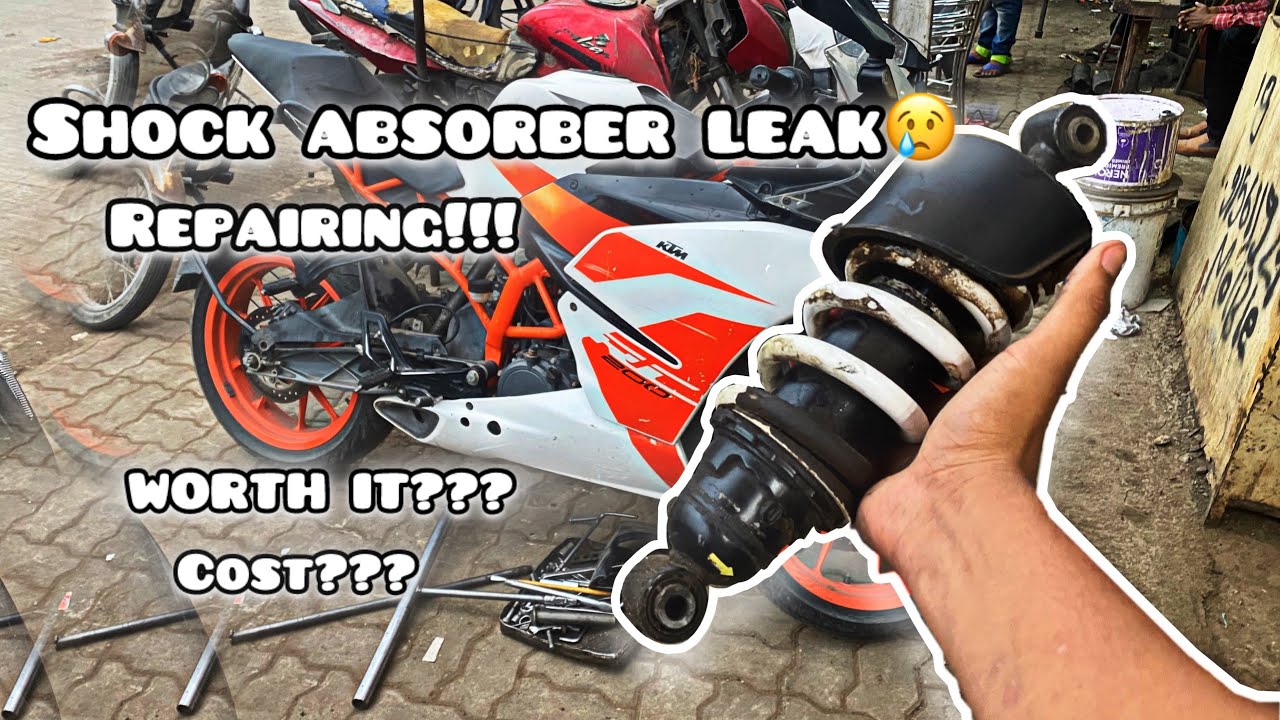 Repairing My Ktm Rc Rear shocker Oil Leak Problem 🙂 | S2 Vlog