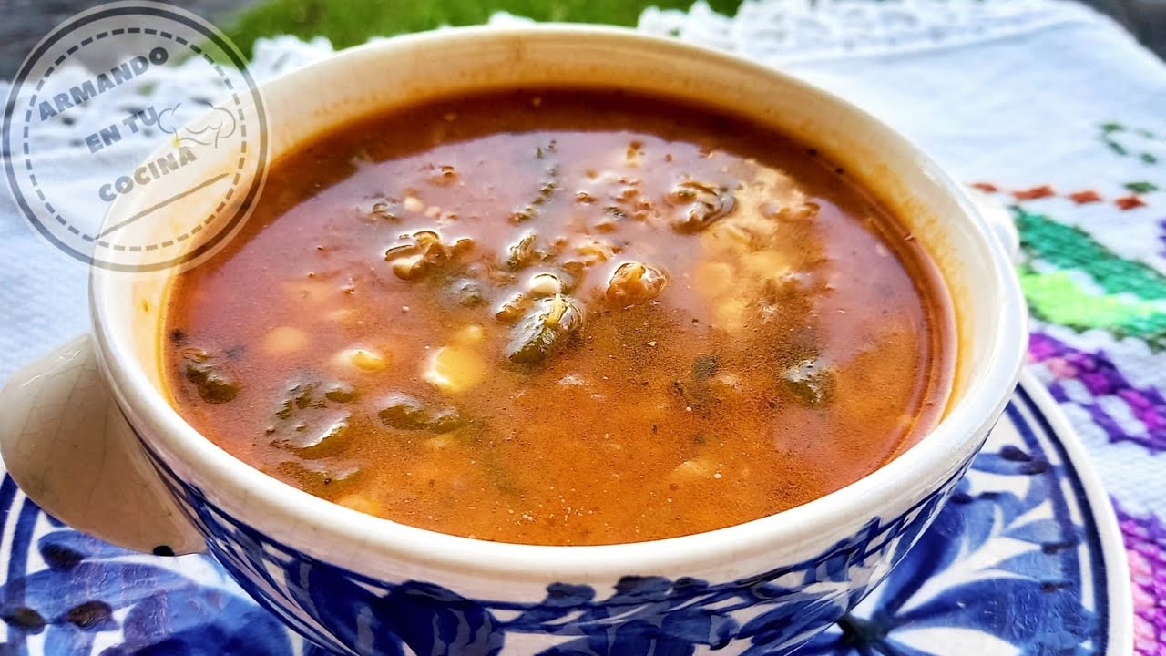Sopa De Elote Con Chile Poblano