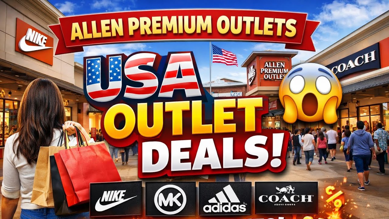 Allen Premium Outlets Walk-In Tour 🇺🇸 | Best Brands & Deals | Texas Outlet Shopping 2026