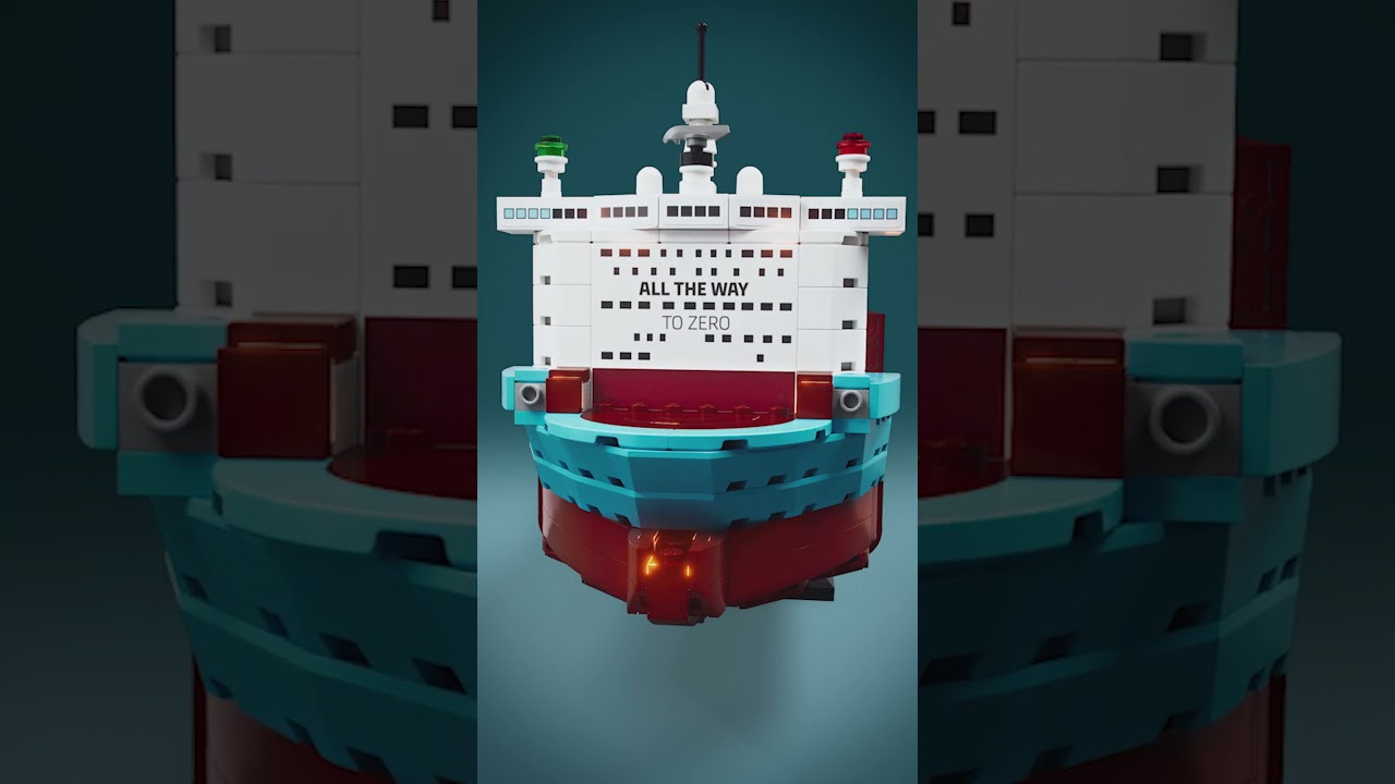 All aboard LEGO x Maersk ship!🚢🌊 Docking in stores March 1st. #LEGO #MAERSK