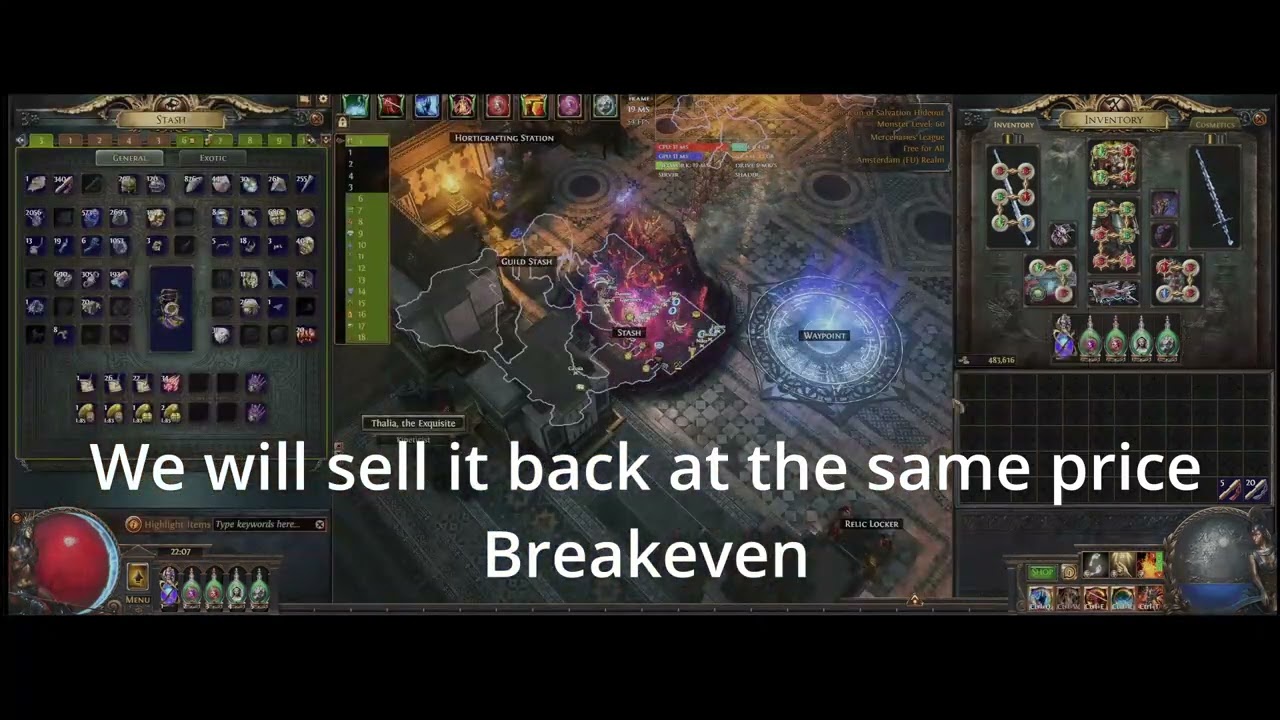 [POE] How to profit on Faustus - Part 1 - Trading the spread