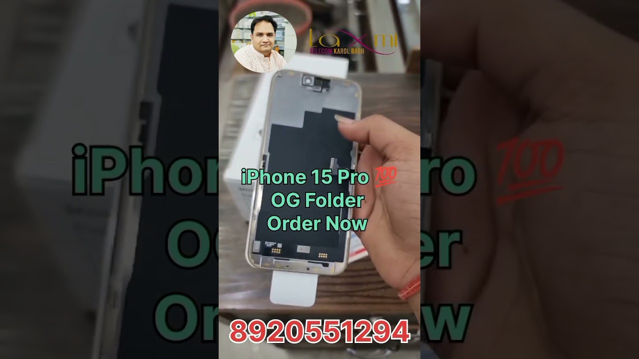 iPhone 15 Pro 100% OG Folder Display #iphone15pro #iphonedisplay  #smartphone #laxmitelecom #iphone