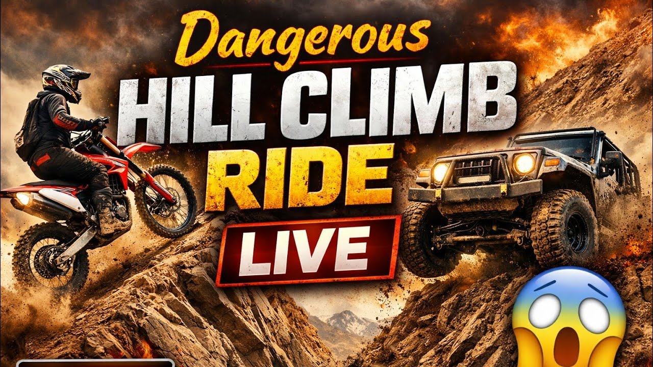 “Dangerous Hill Climb Ride LIVE 😱” #live