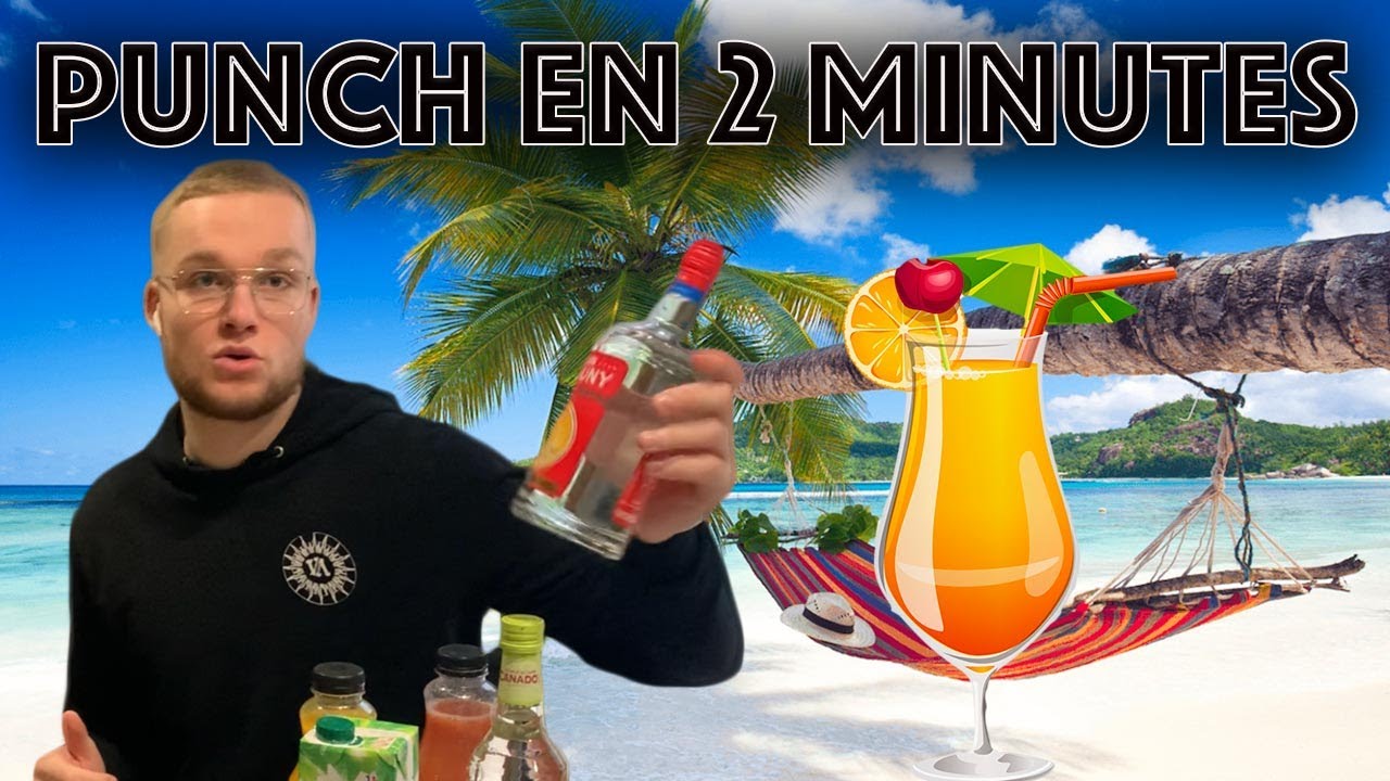 Recette de punch en 2 minutes 🔥🍹